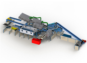 建筑和拆迁混合垃圾处理系统